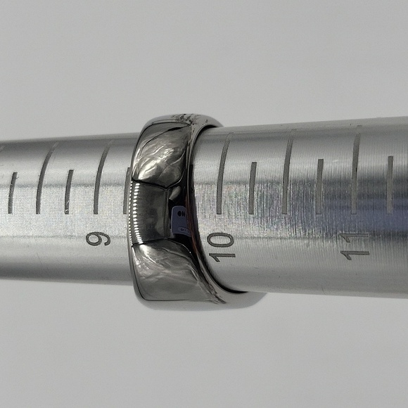 1611- Stainless Steel Handmade Men's Ring Letter D Engraved Size 9.5 NWT - Picture 4 of 8